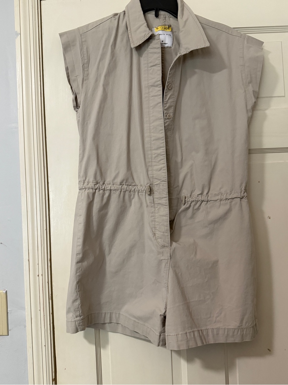 Celebrity Pink Lightweight Tan Romper